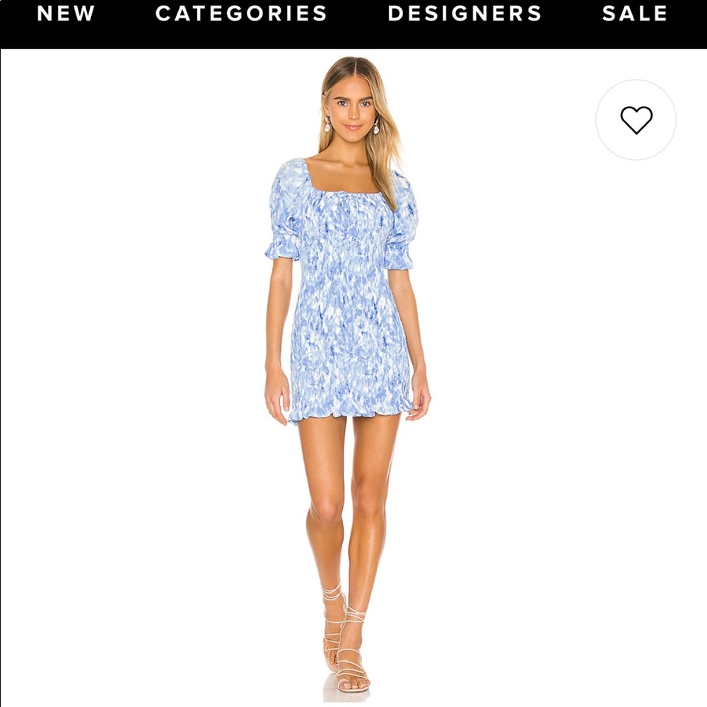 blue mini dress